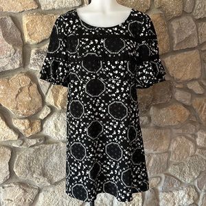 Free People black, and white dress
